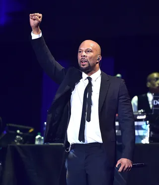 Common - In February 2016, Common walked the talk when he visited Indianapolis youth asking them to make a change and end violence. His foundation Common Grounds dedicates itself to helping kids in Chicago embrace the arts and stay out of the streets.&nbsp;(Photo: Paras Griffin/Getty Images)