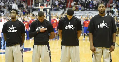 NBA stars wear 'I Can't Breathe' shirts