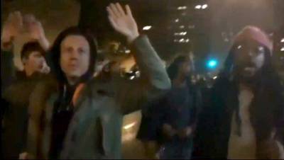 Macklemore - Macklemore is known for addressing social topics in his music and expressed his frustrations with the Ferguson verdict via Twitter. Not just talking a good game, the &quot;Thriftshop&quot; rapper joined protesters in his native Seattle in November 2014 as they shut down Interstate 5 while marching in unison.(Photo: King 5/NBC Local News, Seattle)