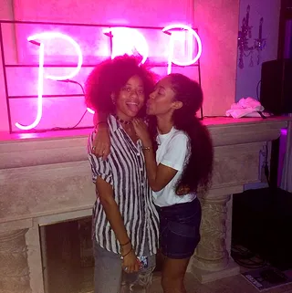 Kilo Kish&nbsp;and Kitty Kash - Nothing but good vibes here! The stylish BFFs kick it like rock stars at Pigalle and Mykki Blanco’s house party.&nbsp;(Photo: Kilo Kish via Instagram)