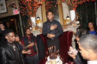 Trey Songz - Trigga turn up! The sexy singer celebrates his 30th birthday during Art Basel with a Hennessy-sponsored bash attended by the likes of Fabolous and Keke Palmer.&nbsp;(Photo: Johnny Nunez/WireImage)