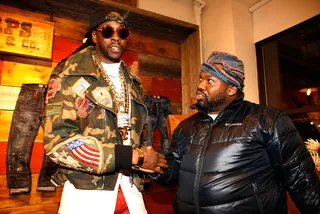 Hip Hop Steez - 2 Chainz and Raekwon&nbsp;stock up on some goods at the PRPS clothing showroom in New York City.(Photo: Shareif Ziyadat/FilmMagic)