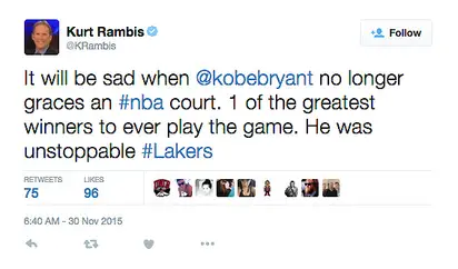 Farewell, Black Mamba: NBA Players React To Kobe Bryant's Retirement  Announcement