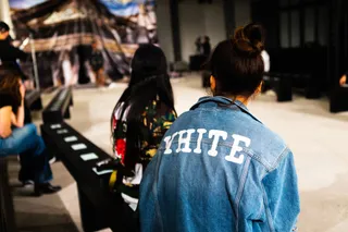 OFF-White denim jacket.&nbsp; - (Photo: Nabile Quenum)