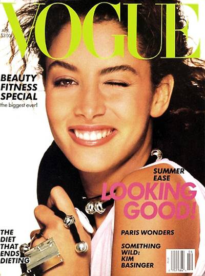 Kara Young - In both April 1988 and October 1989, Kara Young was the face of Vogue magazine.  (Photo: Courtesy of Vogue)