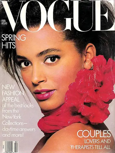 Louise Vyent - Louise Vyent graced the Vogue cover in February 1987.  (Photo: Courtesy of Vogue)