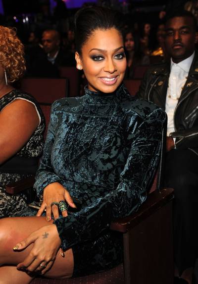 LaLa Anthony on the feud caused when Kevin Garnett said she tasted like a breakfast cereal:&nbsp; - “Not for nothing, but we all deserve a check or some free cereal for all the publicity we’ve given Honey Nut Cheerios!”  (Photo: Bryan Bedder/Getty Images for BET)