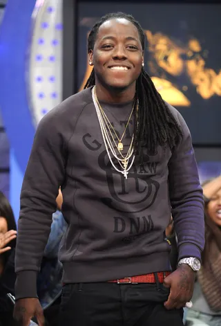 Pearly Whites - Ace Hood at 106 &amp; Park, October 12, 2012. (Photo: John Ricard / BET).