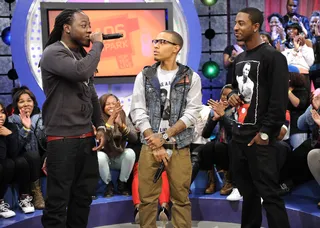 Lets Connect - Ace Hood, Bow Wow and Shorty at 106 &amp; Park, October 12, 2012. (Photo: John Ricard / BET).