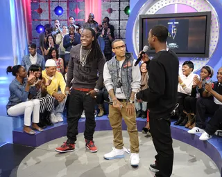 Working Out - Ace Hood, Bow Wow and Shorty at 106 &amp; Park, October 12, 2012. (Photo: John Ricard / BET).