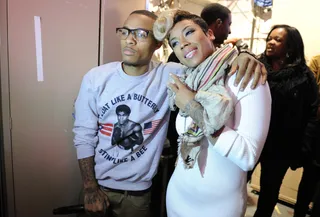 How Nice - Bow Wow and Keyshia Cole backstage at 106 &amp; Park, October 12, 2012. (Photo: John Ricard / BET).