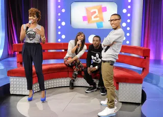 The Crew - Miss Mykie, Paigion, Shorty and Bow Wow at 106 &amp; Park, October 12, 2012. (Photo: John Ricard / BET).