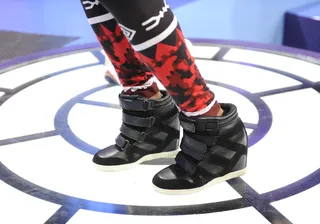 Get Into These Platform Sneaks - Miss Mykie at 106 &amp; Park, October 11, 2012. (Photo: John Ricard / BET)