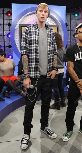 Model Good Looks - MGK at 106 &amp; Park, October 10, 2012.(Photo: John Ricard / BET)