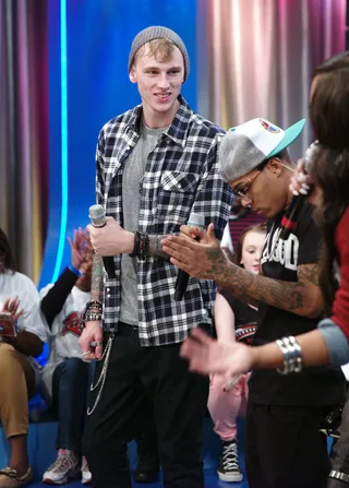 All Smiles - MGK at 106 &amp; Park, October 10, 2012. (Photo: John Ricard / BET)