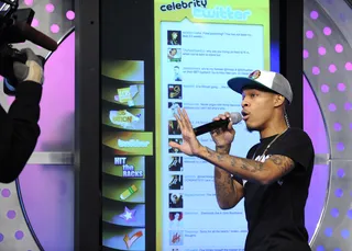 Tweets for Days - Bow Wow checks the Twitter topic #You'reWrong at 106 &amp; Park, October 10, 2012.(Photo: John Ricard / BET)