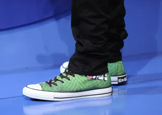 Green Chucks - Bow Wow at 106 &amp; Park, October 10, 2012.(Photo: John Ricard / BET)