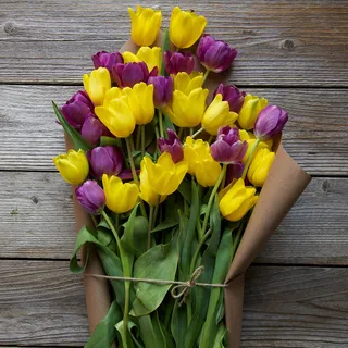 Buttercup Bouq ($50) - These brilliantly-hued tulips are sustainably harvested and shipped right after they are clipped to form the freshest bouquets around.   (Photo: the Bouqs)