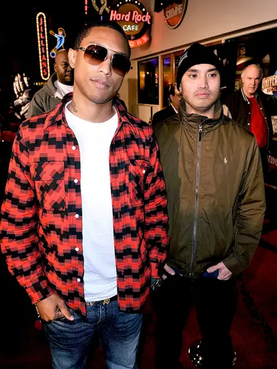 The Neptunes - The Neptunes literally grinded their way to the top as studio rats studying under Teddy Riley, but became their own force in 1998 when Nore's &quot;Super Thug&quot; took off. Chad and Pharrell&nbsp;had no breaks as they went on a platinum run producing hits for Jay Z (&quot;I Just Wanna Love U (Give It to Me)&quot;, Mystikal (&quot;Shake Ya A**&quot;), and Ol' Dirty Bastard (&quot;Got Your Money&quot;). &nbsp;While locking down hip hop, they also showed their reach on the pop and R&amp;B side by making noise with&nbsp;Babyface, Kelis, Ray J, Brandy, Beyonce and Britney Spears.&nbsp;&nbsp;(Photo: Kevin Winter/Getty Images)&nbsp;