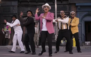 'Uptown Skunk' - Bruno and Mark Ronson would win the hearts of smokers everywhere with a blazed out session of "Uptown Funk" with, "I’m too high (hot damn) / Call me the fireman / I’m too high (hot damn) / Make me wanna eat and lay down, man."(Photo: Sony Music Entertainment UK Ltd.)