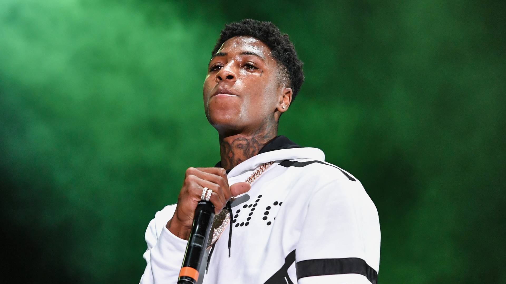 NBA YoungBoy performs during Lil WeezyAna at Champions Square on August 25, 2018 in New Orleans, Louisiana. 