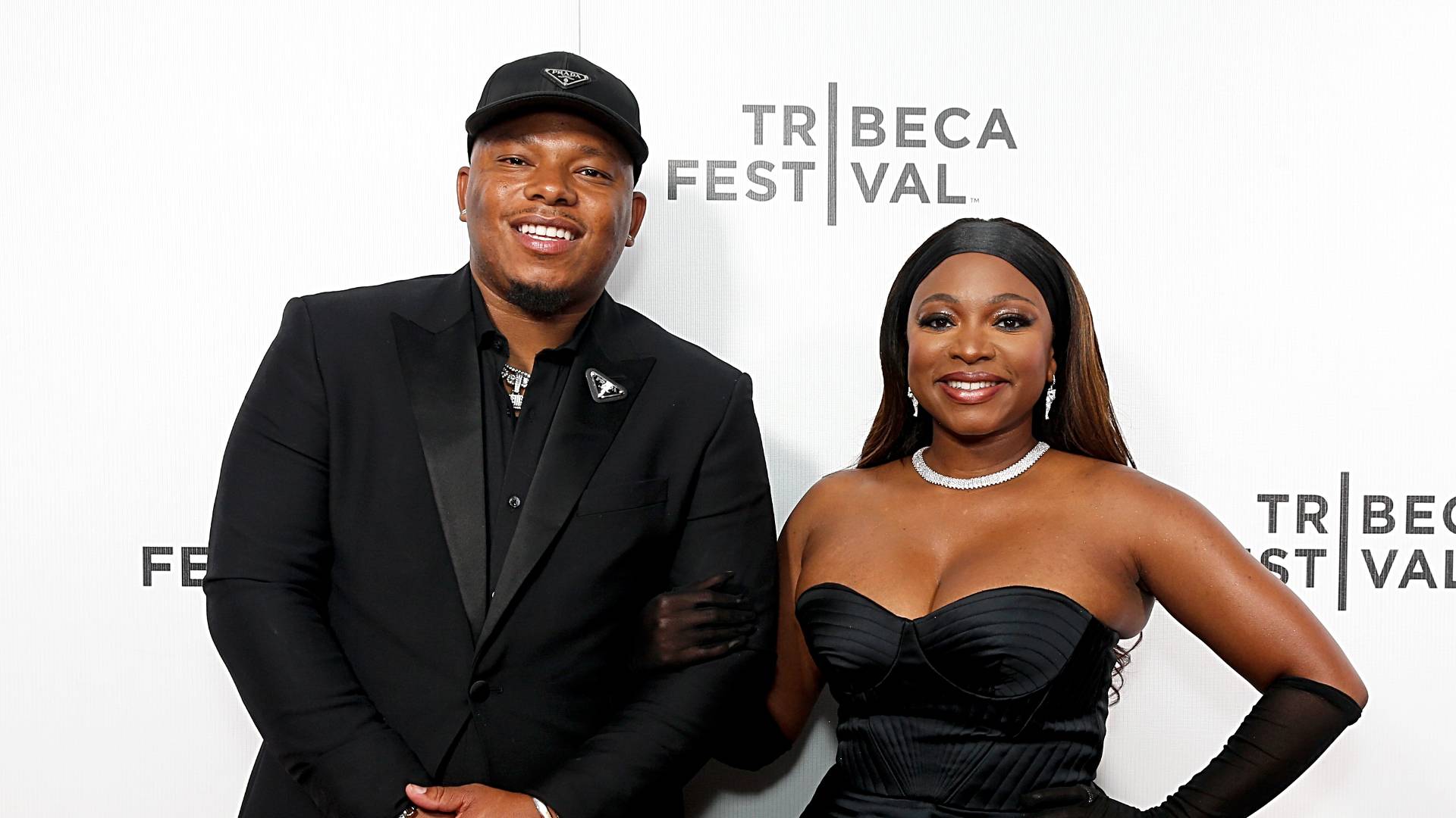  Two Lewis and Naturi Naughton attend "88" premiere during the 2022 Tribeca Festival at Village East Cinema on June 11, 2022 in New York City. 