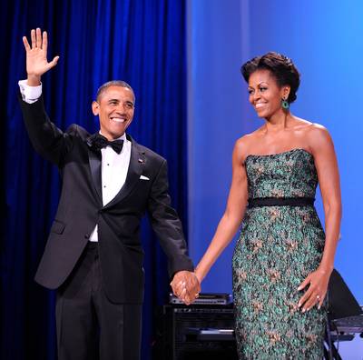 Barack Obama and Michelle Obama - In celebration of Valentine?s Day, BET.com highlights prominent African-American couples and the stories behind how they fell in love. Some stories may surprise you. ? Natelege Whaley (@natelege)&nbsp;Sometimes you just have to take a chance. When Michelle Obama met Barack Obama in 1989 their work relationship stopped her from accepting his dates. She was an associate at a Chicago law firm and became his adviser while he was a summer intern. The two eventually fell in love and on Oct. 3, 1992, married. Their love has reached the White House and beyond.&nbsp;(Photo: Olivier Douliery-Pool/Getty Images)