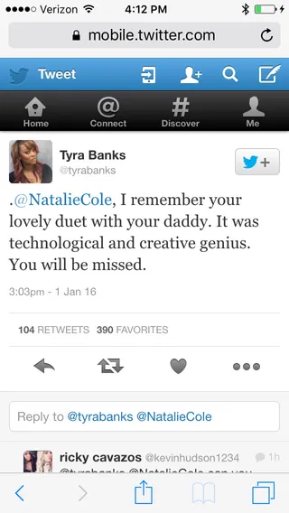 Tyra Banks - (Photo: Tyra Banks via Twitter)