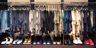 Udonis's closet.&nbsp; - (Photo: Jake Rosenberg / The Coveteur)