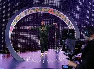 The Bawse - Rick Ross steps out on the 106 stage. (Photo: Bennett Raglin/BET/Getty Images for BET)