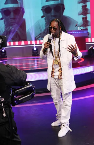 Face Time - 2 Chainz tries his hand at hosting.&nbsp;(Photo: Bennett Raglin/BET/Getty Images for BET)&nbsp;&nbsp;