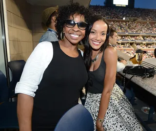 All Love - The legendary Gladys Knight poses with model Selita Ebanks at the The Moet &amp; Chandon Suite at USTA Billie Jean King National Tennis Center during the U.S. Open in New York City. (Photo: Brad Barket/Getty Images for Moet &amp; Chandon)