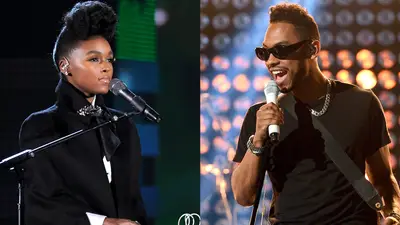 Janelle Monaé feat. Miguel - “PrimeTime”&nbsp; - Match made in artist heaven? That’s what Janelle Monáe accompanied by Miguel meant to “PrimeTime,” not to mention leaving listeners probably wondering the next time they’ll hear these two link up to collabo.&nbsp;(Photos from left: Kevin Winter/Getty Images, Mark Davis/Getty Images for BET)