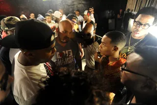 The Battle Erupts - Bow Wow is in the thick of the Ultimate Freestyle Friday battle on 106. (Photo: John Ricard / BET)