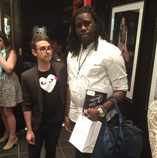 Nigel Isaiah - Fashion blogger Nigel Isaiah snags a moment with designer Christian Siriano at an event. (Photo: Instagram via Nigel Isaiah)
