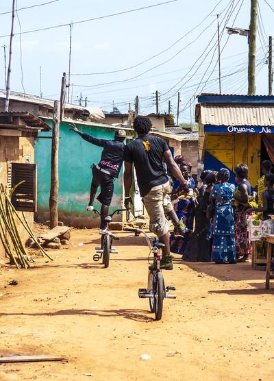 From Montana to Accra - ?I think that showing people doing incredible work in those kinds of difficult scenarios can resonate with any kind of person anywhere, whether you're an artist, scientist, musician and whether you live in Montana or Moscow,? said Hart.(Photo: Bikelordz)