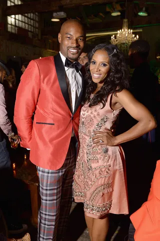 The Model and The Stylist - Tyson Beckford poses with longtime friend and stylist to the stars June Ambrose at the HBO Boardwalk Empire premiere at Cipriani in New York City. (Photo: Michael Loccisano/Getty Images for HBO)
