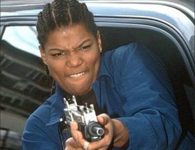 Set It Off - 1996 - Queen Latifah went all out in Set It Off. Her moment came at the climactic end of the film, when she showed she was a woman without fear and prepared to die — running her car into what seemed like a moutain of shots fired.(Photo: Courtesy New Line Cinema)