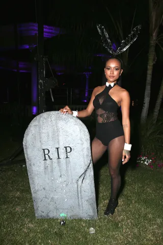 Hunny Bunny - Karrueche Tran&nbsp;strikes a pose inside the Maxim Halloween Party presented by Karma International in Los Angeles.(Photo: Todd Williamson/Getty Images for Karma International)