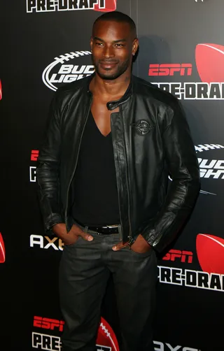 Sports Fan - Model Tyson Beckford attends the 10th Annual ESPN the Magazine Pre-Draft Party at the IAC Building in New York City.&nbsp;(Photo: Derrick Salters/WENN.com)