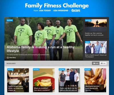 Black Family Loses 100 Plus Pounds in USA Today Contest - To promote weight loss across the country, USA Today launched its Family Fitness Challenge. One of those families includes the Stewarts, an African-American family from Alabama, who collectively have lost more than 100 pounds. The family cites that running together and eating healthier has helped them shed these extra pounds. Read more about the Stewarts and how their health has improved here.&nbsp;(Photo: USA Today)