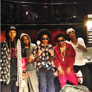 Mindless Behavior @princemisfit - Mindless Behavior fans might soon have another reason to lose their minds all over again. MB member Prince posted a picture of him and the group in the studio with YMCMB's Lil Twist. (Photo: Instagram via Princeton)