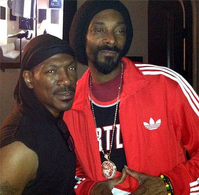 Snoop Dogg @snoopdogg - It's not too often that we get to see the greats together. The great Snoop Lion got to spend some time with another great funnyman,&nbsp;Eddie Murphy. (Photo: Instagram via Snoop Lion)