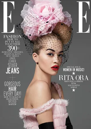 Beautiful Rita - British Roc Nation pop star Rita Ora has taken the cover of Elle&nbsp;magazine and is rocking it with style and grace. Over the past year Rita has solidified herself as a rising music and fashion icon who has clearly been influenced by Gwen Stefani. Looks like 2013 is Rita's year. Congrats girlie!   (Photo: ELLE Magazine)