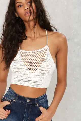 High Desert Crochet Top ($38)&nbsp; - You'll be cool in more ways than one in this boho crop top.&nbsp;(Photo: Nasty Gal)