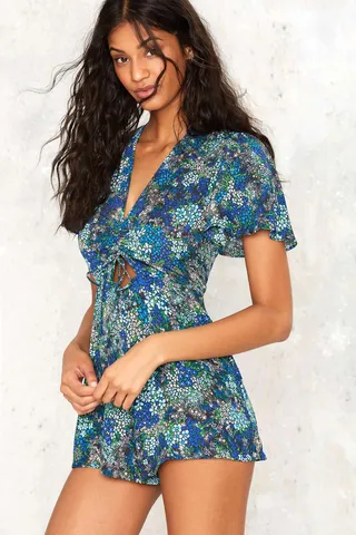 Nasty Gal New Leaf Floral Romper ($78)&nbsp; - This outfit hits two of spring's biggest trends: rompers and floral print.&nbsp;(Photo: Nasty Gal)