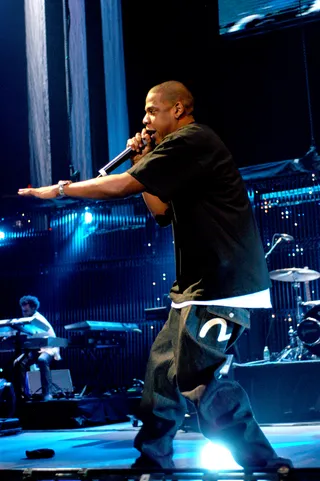 Denim Dreams - “How you want it, my jeans is $300. These ain't Diesel...these is Evisu.” And with that line from The Blueprint 2’s “Show You How,” Jay Z ushered in a new era of high-end, high-priced denim. Standard $60 Girbaud jeans were no longer the regular. It was all about premium denim brands like Evisu, Red Monkey and True Religion — which cost anywhere from $200 to $1000 a pair. (Photo: KMazur/WireImage for New York Post)