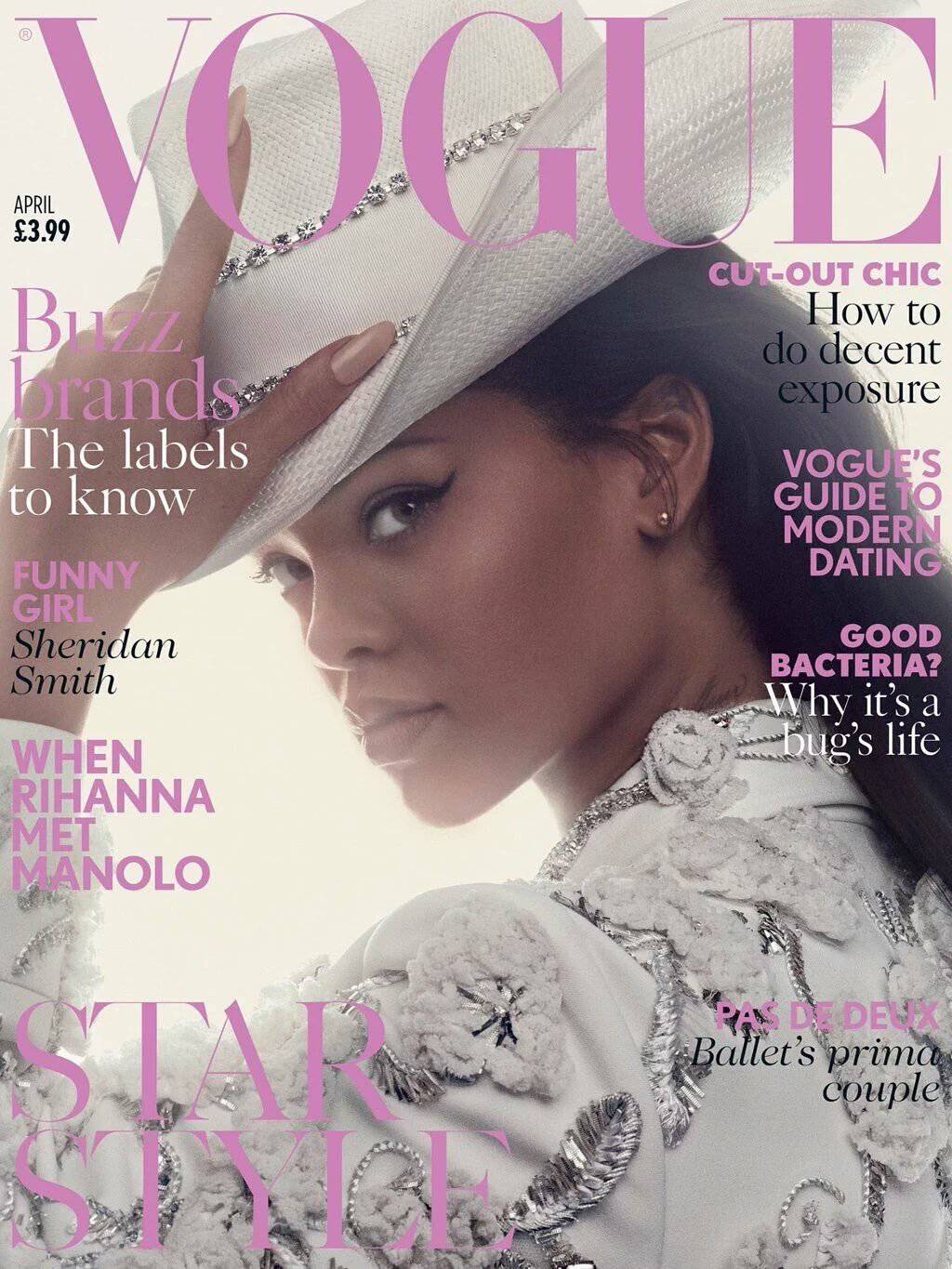 Rihanna This Is Image 2 From Vogue Magazine S Black Cover Models Bet