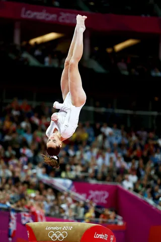 Flying High - McKayla Maroney of the U.S. competes in the artistic gymnastics women's vault. Maroney took silver in the event after falling on her second attempt at the vault.(Photo: Quinn Rooney/Getty Images)