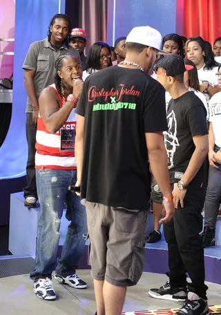 Whoa There - Freestyle Friday round two: Qa Da Great vs Buddy Lo at 106 &amp; Park, August 3, 2012. (Photo: John Ricard / BET)